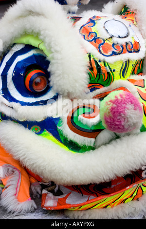 Le sud de style Chinois Shi Rui tête de lion propice pour Danse du Lion traditionnel Banque D'Images