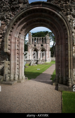 Porte de l'Ouest. Abbaye de Dryburgh. Scottish Borders, en Écosse. Banque D'Images