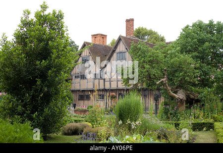 Anne Hathaway Cottage Shottery s dans Stratford sur Avon Warwickshire Banque D'Images