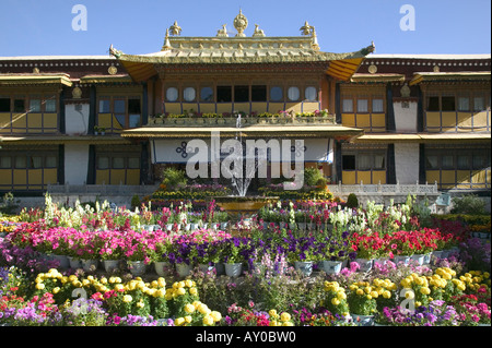 Norbulingka, le Palais d'été du dalaï-lama, Lhassa, dans la région autonome du Tibet, Chine. Septembre 06. Banque D'Images