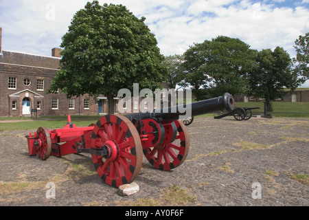 Cannon à Tilbury Fort Essex GB UK Banque D'Images