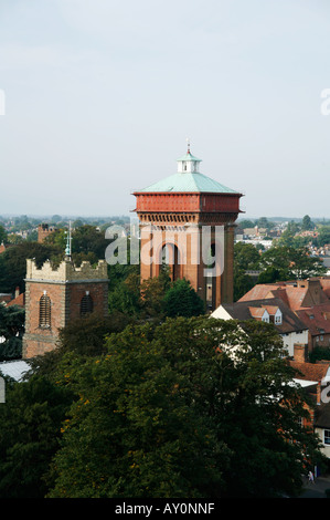 Colchester Tour de l'eau AKA le Jumbo Vue aérienne Banque D'Images