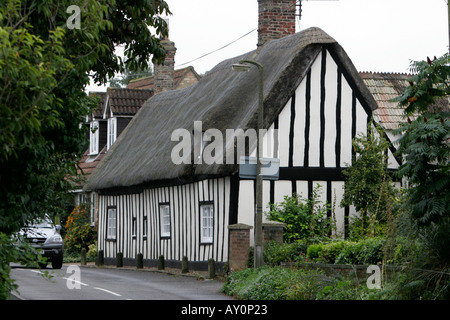 Cadre en bois bâtiment dans Fen Drayton Cambridgeshire Banque D'Images