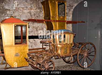 Chariot doré, Royal Armory, Stockholm, Suède Banque D'Images