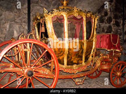 Chariot doré, Royal Armory, Stockholm, Suède Banque D'Images