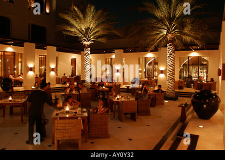 Restaurant de l'hôtel The Chedi Muscat Oman Banque D'Images