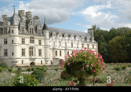 Le Château de Chenonceaux, Bléré, Tours, Indre-et-Loire, Centre, France Banque D'Images