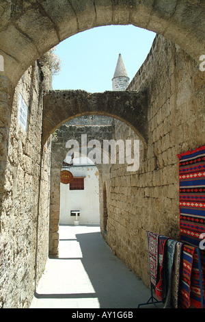 Ruelle de la vieille ville de Rhodes (sur l'île du même nom). Banque D'Images