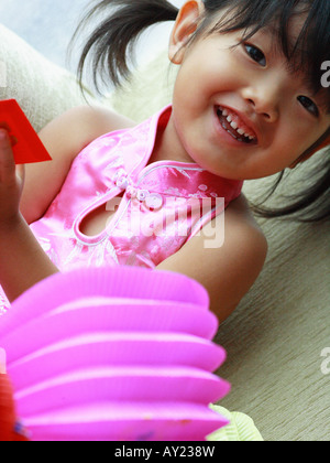 Portrait of a Girl laughing Banque D'Images