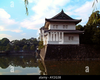 Les bâtiments et les jardins du Palais Impérial de Tokyo Japon Banque D'Images