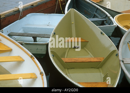 Bateaux de ligne utilisés par les pêcheurs près de Bar Harbor, Maine. Banque D'Images