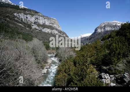 Pyrénées espagnoles Hecho Valley Banque D'Images