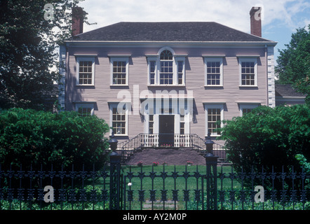 American style fédéral à clin en bois chambre à Lyme Connecticut New England, daté 1817 architecte Samuel Belcher Banque D'Images