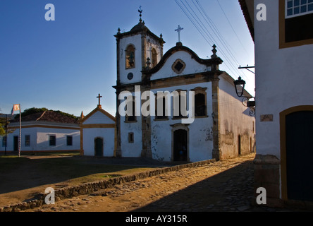 Eglise Santa Rita à Paraty, Rio de Janeiro. Brésil. Banque D'Images