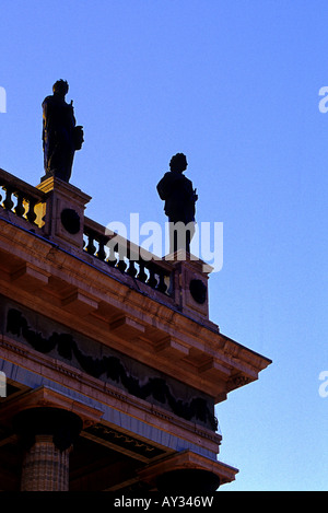 Extérieur de la 19e siècle Teatro Jaurez dans la ville minière coloniale de l'État de Guanajuato Guanajuato Mexique Banque D'Images