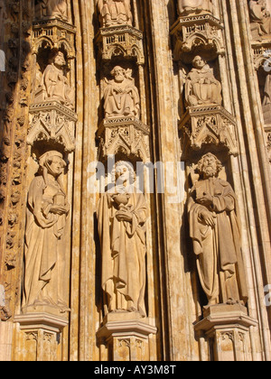 Eglise Notre Dame du Sablon, Bruxelles Belgique Banque D'Images