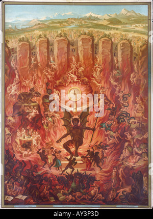 L'enfer Big Français Imprimer Banque D'Images