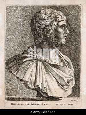 Buste de Hadrianus Banque D'Images