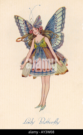 Une fée papillon Banque D'Images