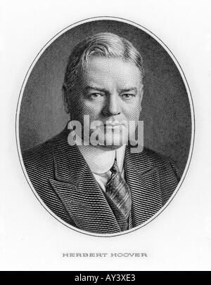 Herbert Hoover 20c Banque D'Images