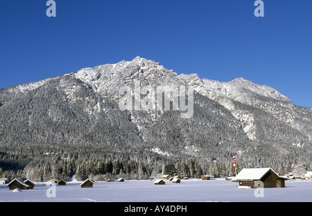 Garmisch-Partenkirchen, Werdenfelser Land, Bavière, Allemagne Banque D'Images