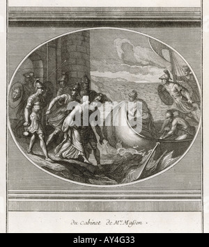 Helen Elopes avec Paris Banque D'Images