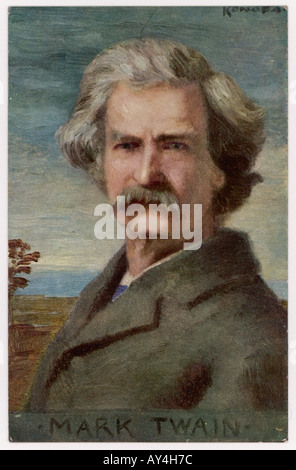 Mark Twain Konopa Pcard Banque D'Images