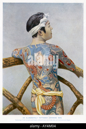 Tatouage japonais C1900 Banque D'Images