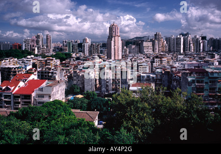 Vue générale de Fortaleza do Monte de l'ancienne colonie portugaise de Macao. Banque D'Images