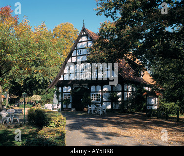 Groenegau-Heimatmuseum Groenenbergpark à Melle, im Naturpark Noerdlicher Wald-Wiehengebirge Teutoburger, Osning, Osnabruecker Pays, Niedersachsen Banque D'Images