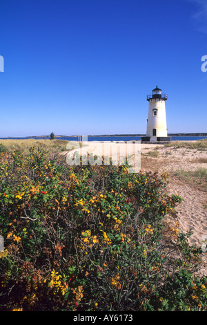 Le Massachusetts Marthas Vineyard Edgartown Lighthouse Banque D'Images