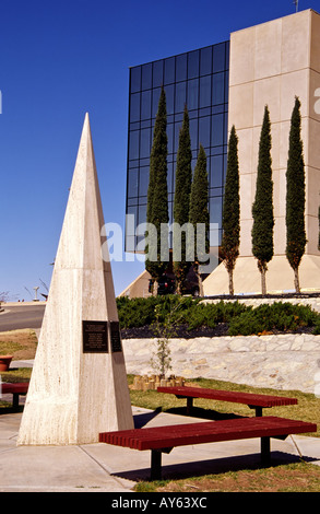 Mémorial à Challenger et les astronautes de la navette spatiale Columbia, de l'International Space Hall of Fame à Alamogordo, Nouveau Mexique. Banque D'Images