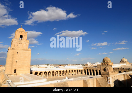 Grande Mosquée, Kairouan, Tunisie, Afrique du Nord Banque D'Images