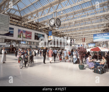 La gare de Waterloo, Département de l'intérieur de Lambeth, Greater London, Angleterre, Royaume-Uni Banque D'Images