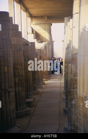 Le complexe funéraire de Djoser Sakkara Saqqarah Saqqarah Zoser Cairo République Arabe d'Egypte Afrique du Nord Moyen-orient égyptien Banque D'Images