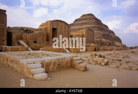 Le mastaba Tombs Djoser pyramide à degrés de Zoser Sakkarah Saqqarah Saqqarah Caire République arabe d'Egypte Afrique du Nord Moyen-orient Banque D'Images