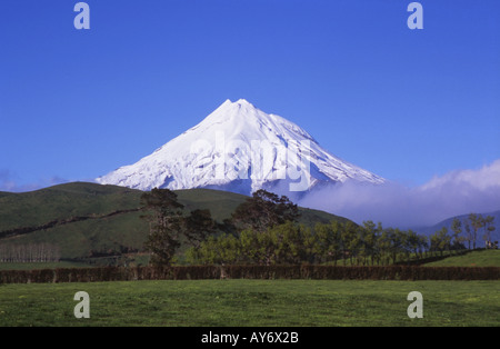 Mont Egmont ou Parc National d'Egmont Taranaki Île du Nord Nouvelle-zélande Banque D'Images