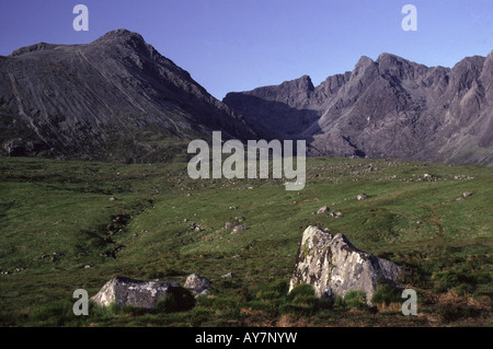 Coire Lagan de Glen cassant . Ile de Skye , Hébrides intérieures , Ecosse , Royaume Uni , Europe . Banque D'Images