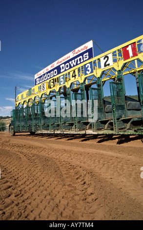 Ruidoso Downs, accueil à l'All American Futurity - quartier le plus riche du monde course de chevaux, de Ruidoso Downs, Nouveau Mexique. Banque D'Images