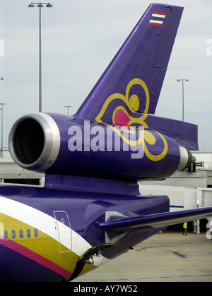 Thai Airways jet MD11 Victoria Melbourne Australie Banque D'Images