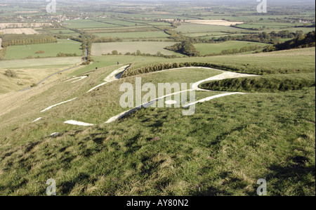 Cheval Blanc Uffington Oxfordshire Banque D'Images