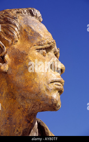 Sculpture en bronze rend hommage à 70 000 soldats prisonniers et les "Bataan' DURANT LA SECONDE GUERRE MONDIALE, dans la région de Veterans Park, Las Cruces, Nouveau Mexique. Banque D'Images