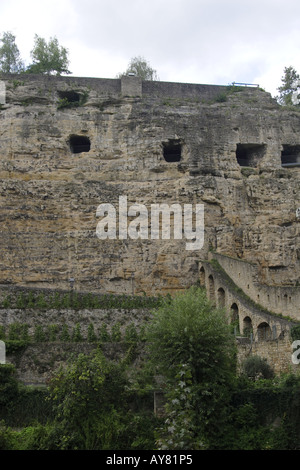 Bock casemates dans la ville de Luxembourg, Grand-Duché de Luxembourg Banque D'Images