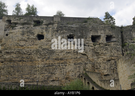 Bock casemates dans la ville de Luxembourg, Grand-Duché de Luxembourg Banque D'Images