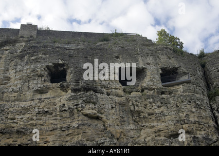 Casemates du Bock fortifications de la ville de Luxembourg, Grand-Duché de Luxembourg Banque D'Images