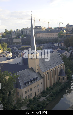 L'église de Saint Jean dans le quartier de la ville de Luxembourg Grund Grand-duché de Luxembourg Banque D'Images