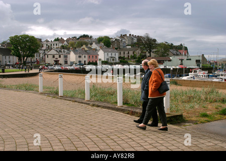 Co Antrim en bord de bateau de pêche de plaisance de Ballycastle Banque D'Images