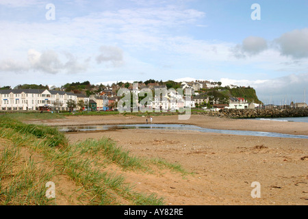 Le comté d'Antrim Ballycastle station balnéaire à partir de la bande Banque D'Images