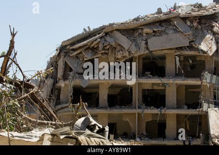 Dans le domaine de la destruction du Hezbollah à Beyrouth Liban Banque D'Images