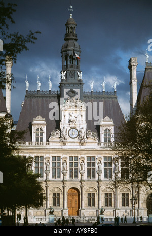 Hôtel de Ville Town Hall Paris France Banque D'Images